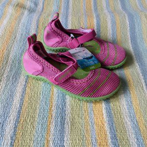 ⭐ 🆕 NEW Toddler Girl Speedo Green/Pink Mary Jane water shoes 7/8
